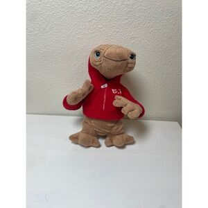 E T the Extra Terrestrial Plush Red Hoodie Universal Studios Collectible Stuffy